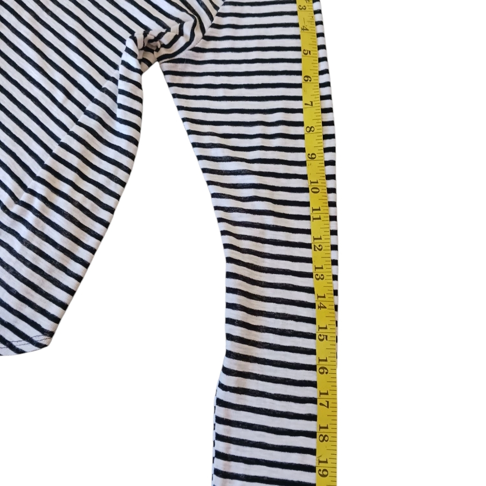 Vintage Havana Black and White Striped Tee - Picture 11 of 11
